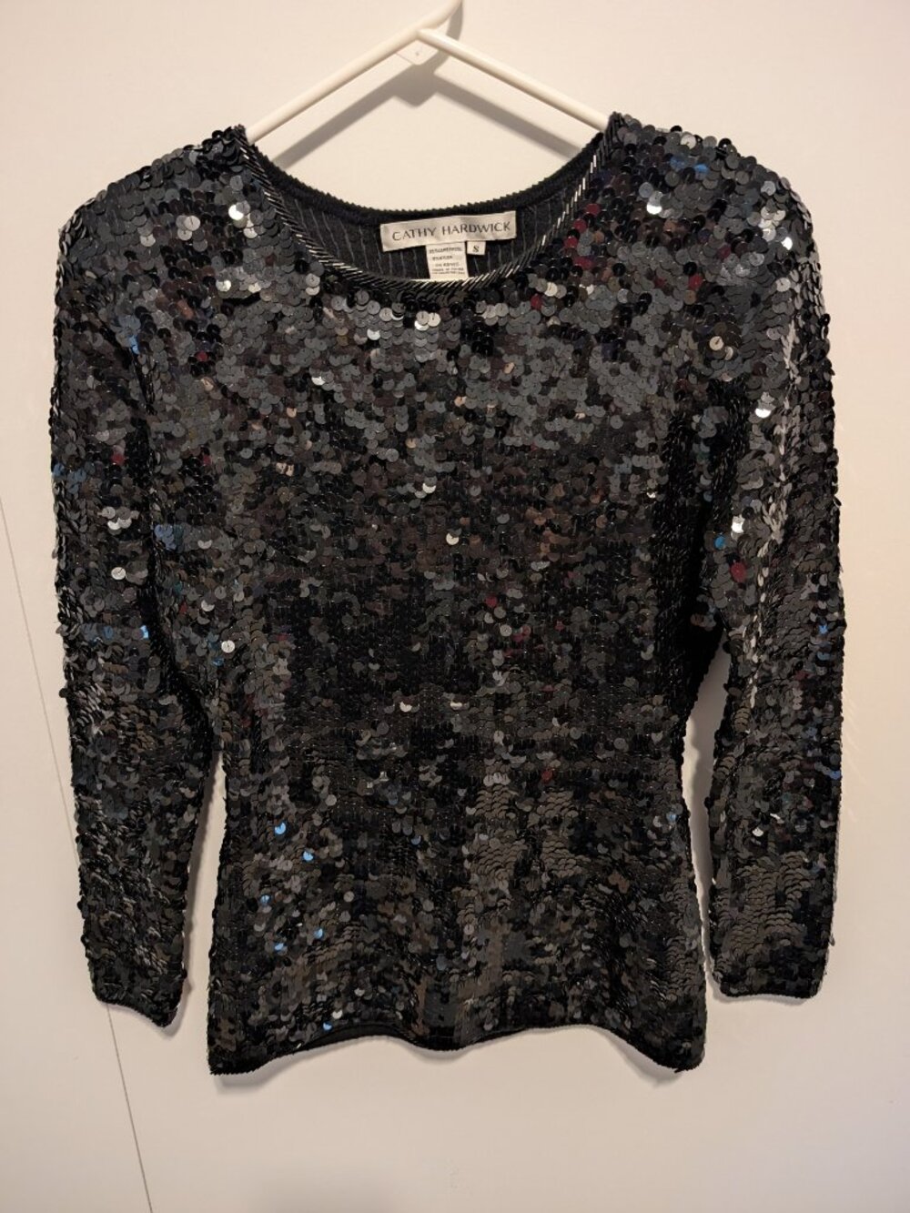 Vintage Cathy Hardwick Sequin Top - Small